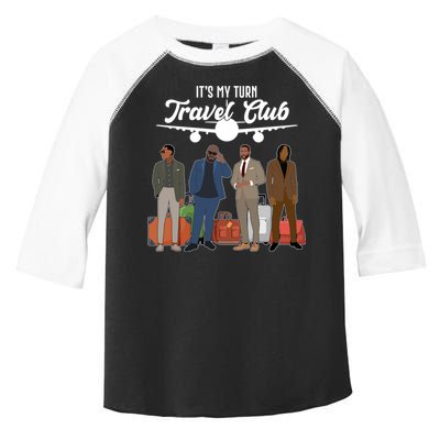 It's My Turn Travel Club Traveling Black African American Men Toddler Fine Jersey T-Shirt