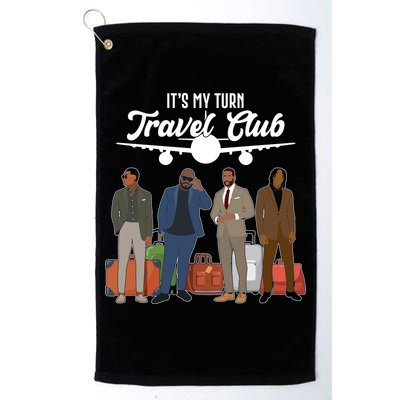 It's My Turn Travel Club Traveling Black African American Men Golf Towel