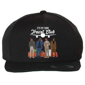 It's My Turn Travel Club Traveling Black African American Men Wool Snapback Cap