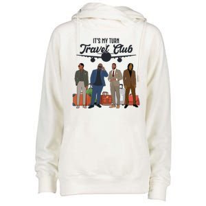 It's My Turn Travel Club Traveling Black African American Men Womens Funnel Neck Pullover Hood