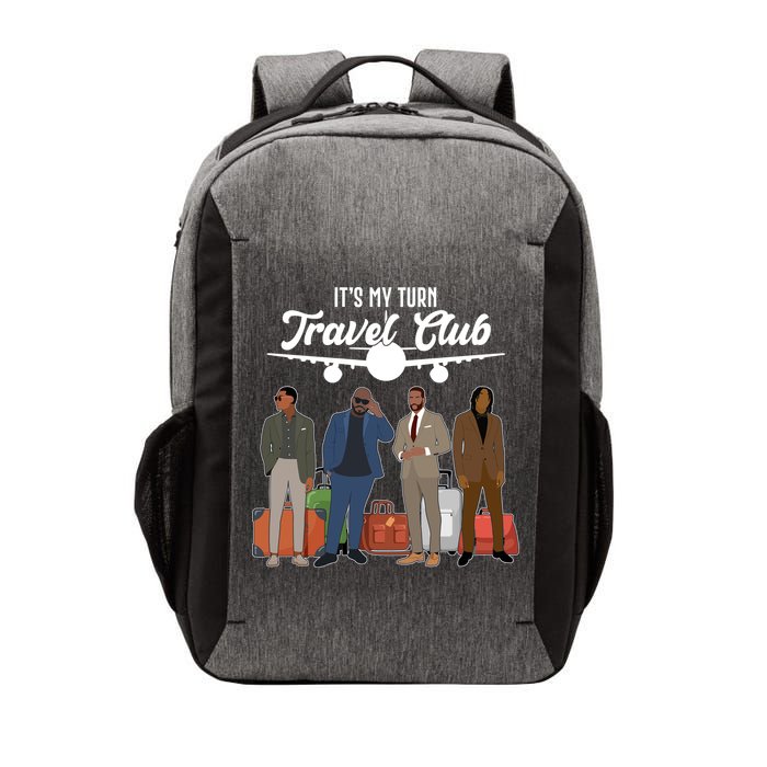 It's My Turn Travel Club Traveling Black African American Men Vector Backpack