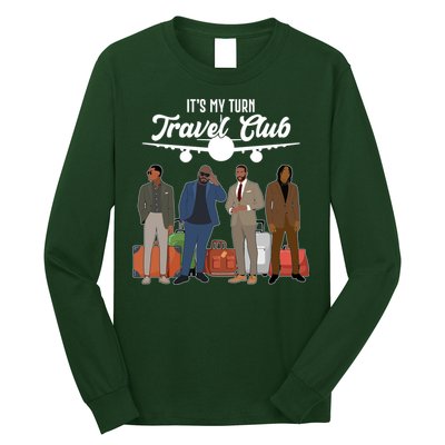 It's My Turn Travel Club Traveling Black African American Men Long Sleeve Shirt