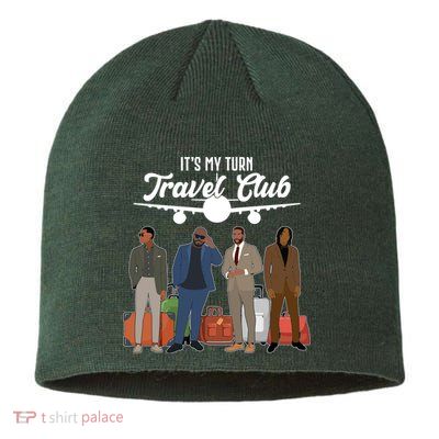 It's My Turn Travel Club Traveling Black African American Men Sustainable Beanie