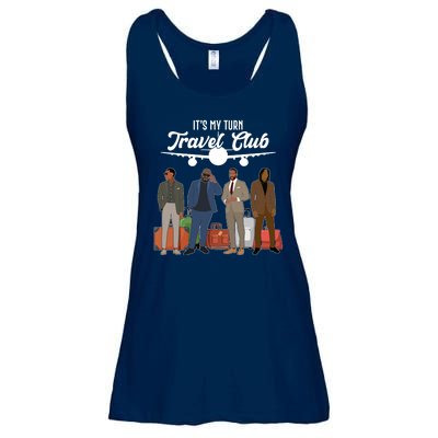 It's My Turn Travel Club Traveling Black African American Men Ladies Essential Flowy Tank