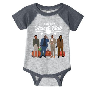 It's My Turn Travel Club Traveling Black African American Men Infant Baby Jersey Bodysuit