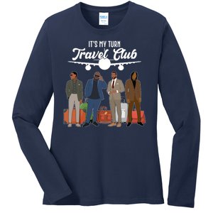 It's My Turn Travel Club Traveling Black African American Men Ladies Long Sleeve Shirt