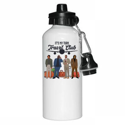 It's My Turn Travel Club Traveling Black African American Men Aluminum Water Bottle