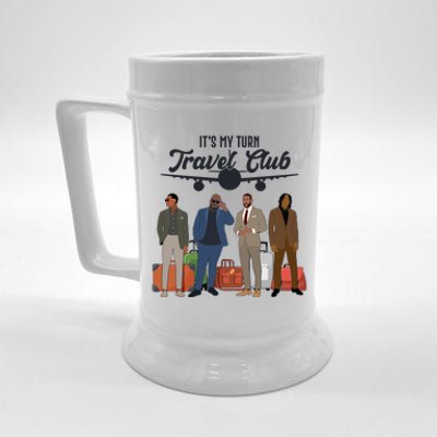 It's My Turn Travel Club Traveling Black African American Men Beer Stein