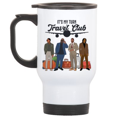 It's My Turn Travel Club Traveling Black African American Men Stainless Steel Travel Mug