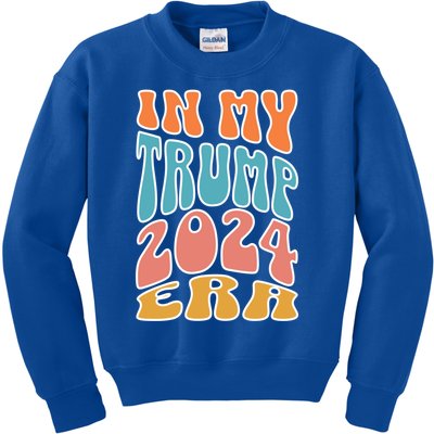 In My Trump 2024 Era Pro Trump Supporter Trump Gift Kids Sweatshirt