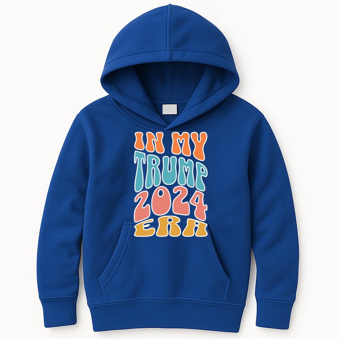 In My Trump 2024 Era Pro Trump Supporter Trump Gift Kids Hoodie