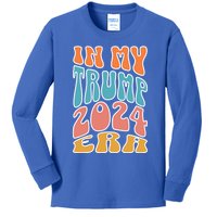 In My Trump 2024 Era Pro Trump Supporter Trump Gift Kids Long Sleeve Shirt