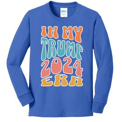 In My Trump 2024 Era Pro Trump Supporter Trump Gift Kids Long Sleeve Shirt