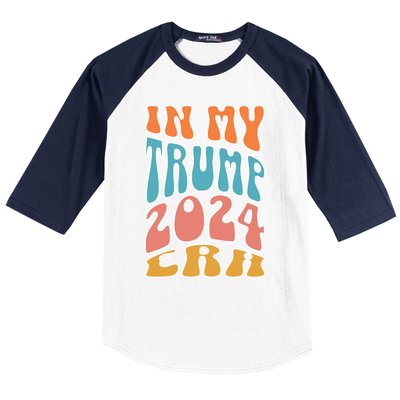 In My Trump 2024 Era Pro Trump Supporter Trump Gift Baseball Sleeve Shirt