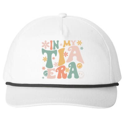 In My Tia Era Retro Groovy Funny Cool Aunt Auntie Club Snapback Five-Panel Rope Hat