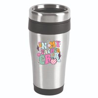 In My Teaching Era Best Teacher Appreciation Retro Groovy 16oz Travel Tumbler