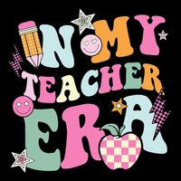 In My Teaching Era Best Teacher Appreciation Retro Groovy 16oz Travel Tumbler
