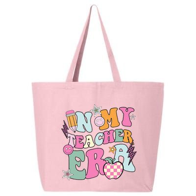 In My Teaching Era Best Teacher Appreciation Retro Groovy 25L Jumbo Tote