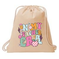In My Teaching Era Best Teacher Appreciation Retro Groovy Drawstring Bag
