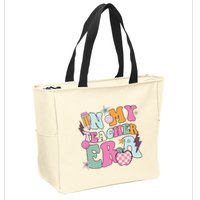 In My Teaching Era Best Teacher Appreciation Retro Groovy Zip Tote Bag