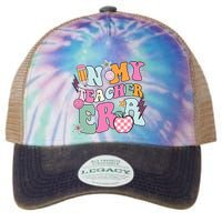 In My Teaching Era Best Teacher Appreciation Retro Groovy Legacy Tie Dye Trucker Hat