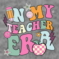 In My Teaching Era Best Teacher Appreciation Retro Groovy Tall Sweatshirt