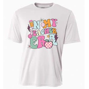 In My Teaching Era Best Teacher Appreciation Retro Groovy Cooling Performance Crew T-Shirt