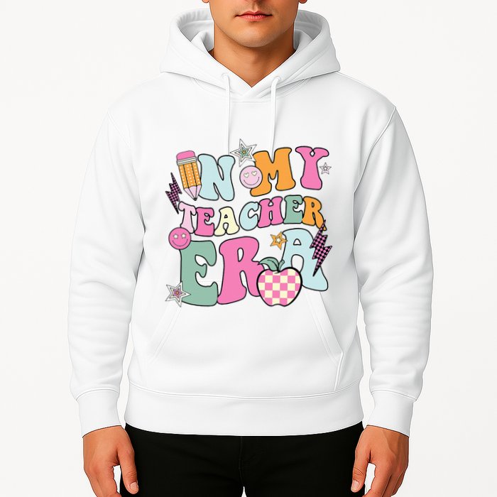 In My Teaching Era Best Teacher Appreciation Retro Groovy Hoodie