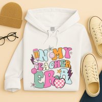 In My Teaching Era Best Teacher Appreciation Retro Groovy Hoodie