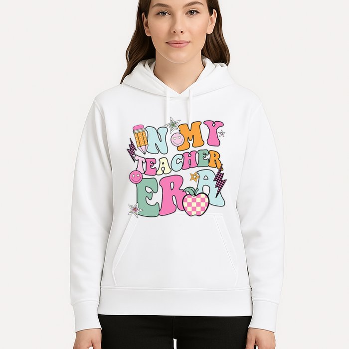In My Teaching Era Best Teacher Appreciation Retro Groovy Hoodie