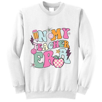 In My Teaching Era Best Teacher Appreciation Retro Groovy Sweatshirt