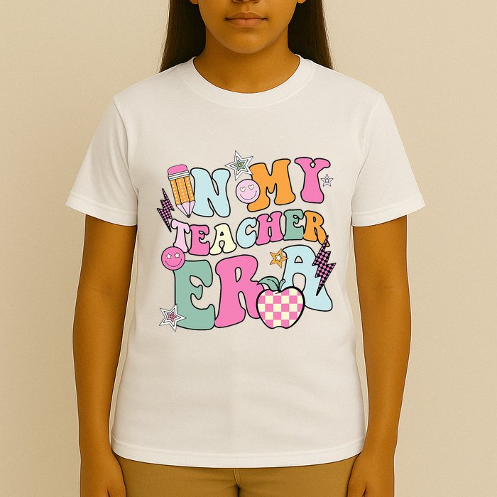 In My Teaching Era Best Teacher Appreciation Retro Groovy T-Shirt
