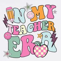 In My Teaching Era Best Teacher Appreciation Retro Groovy Sustainable Bucket Hat