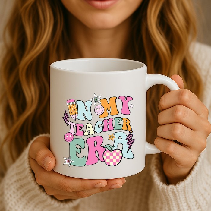 In My Teaching Era Best Teacher Appreciation Retro Groovy Mug
