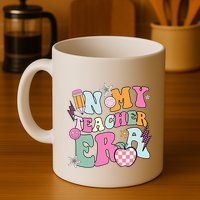 In My Teaching Era Best Teacher Appreciation Retro Groovy Mug
