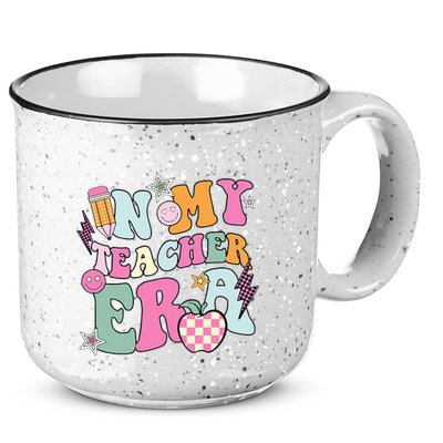 In My Teaching Era Best Teacher Appreciation Retro Groovy 15oz Campfire Ceramic Mug