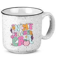 In My Teaching Era Best Teacher Appreciation Retro Groovy 15oz Campfire Ceramic Mug