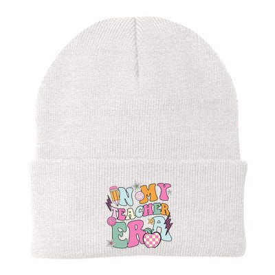 In My Teaching Era Best Teacher Appreciation Retro Groovy Beanie