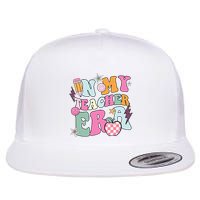 In My Teaching Era Best Teacher Appreciation Retro Groovy Flatbill Hat