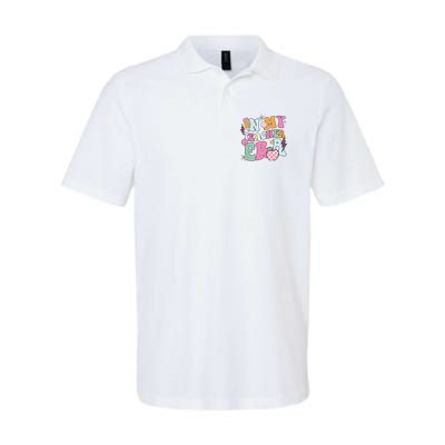 In My Teaching Era Best Teacher Appreciation Retro Groovy Polo