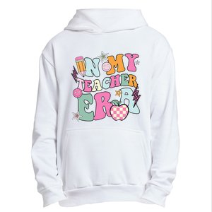 In My Teaching Era Best Teacher Appreciation Retro Groovy Urban Pullover Hoodie