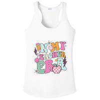 In My Teaching Era Best Teacher Appreciation Retro Groovy Ladies PosiCharge Competitor Racerback Tank