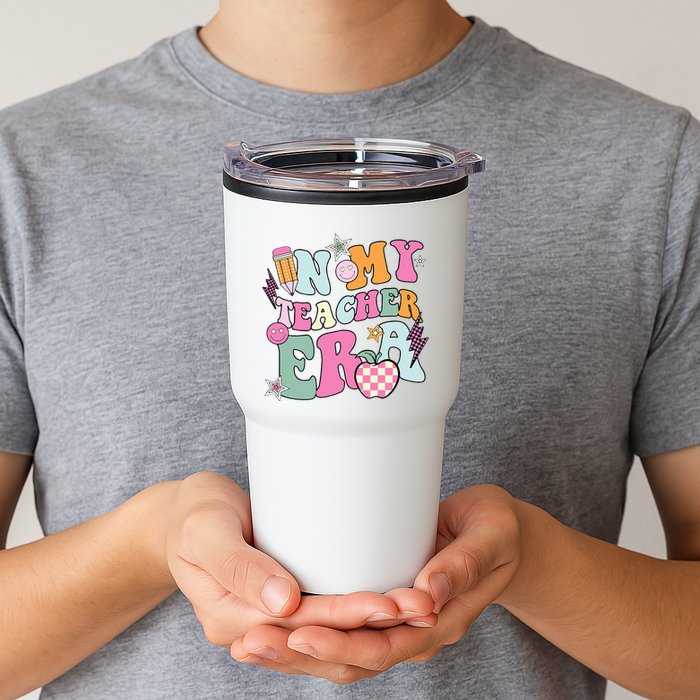 In My Teaching Era Best Teacher Appreciation Retro Groovy Tumbler