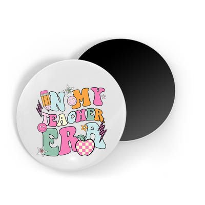 In My Teaching Era Best Teacher Appreciation Retro Groovy Magnet