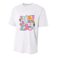 In My Teaching Era Best Teacher Appreciation Retro Groovy Youth Performance Sprint T-Shirt
