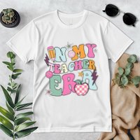 In My Teaching Era Best Teacher Appreciation Retro Groovy Premium T-Shirt