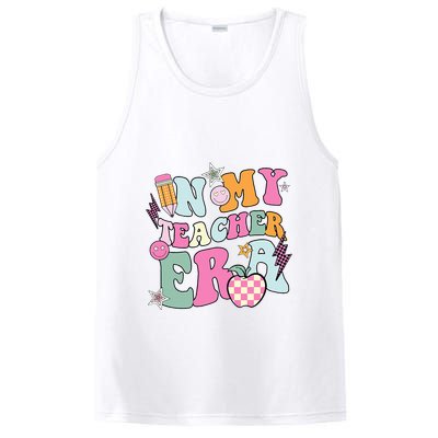 In My Teaching Era Best Teacher Appreciation Retro Groovy PosiCharge Competitor Tank