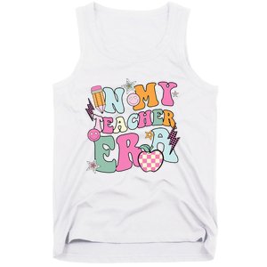 In My Teaching Era Best Teacher Appreciation Retro Groovy Tank Top