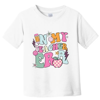 In My Teaching Era Best Teacher Appreciation Retro Groovy Toddler T-Shirt