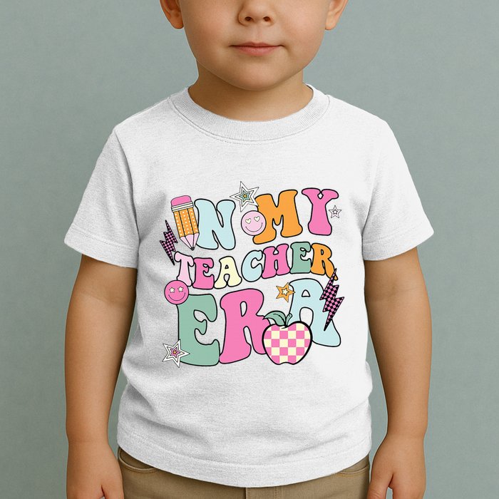 In My Teaching Era Best Teacher Appreciation Retro Groovy Toddler T-Shirt